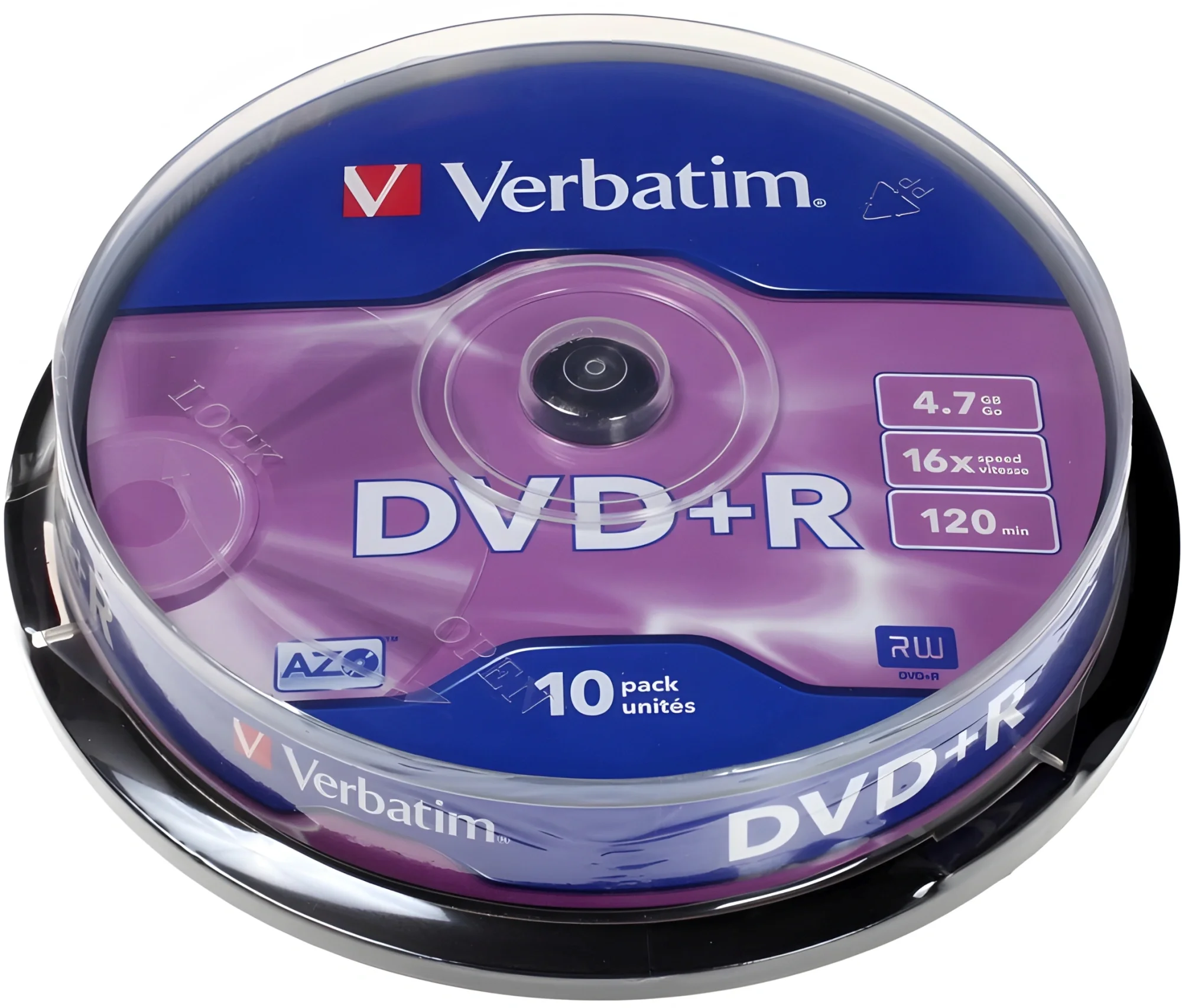 Диск DVD+R 4.7Gb 16x Verbatim (10 шт.) на шпинделе <43498>
