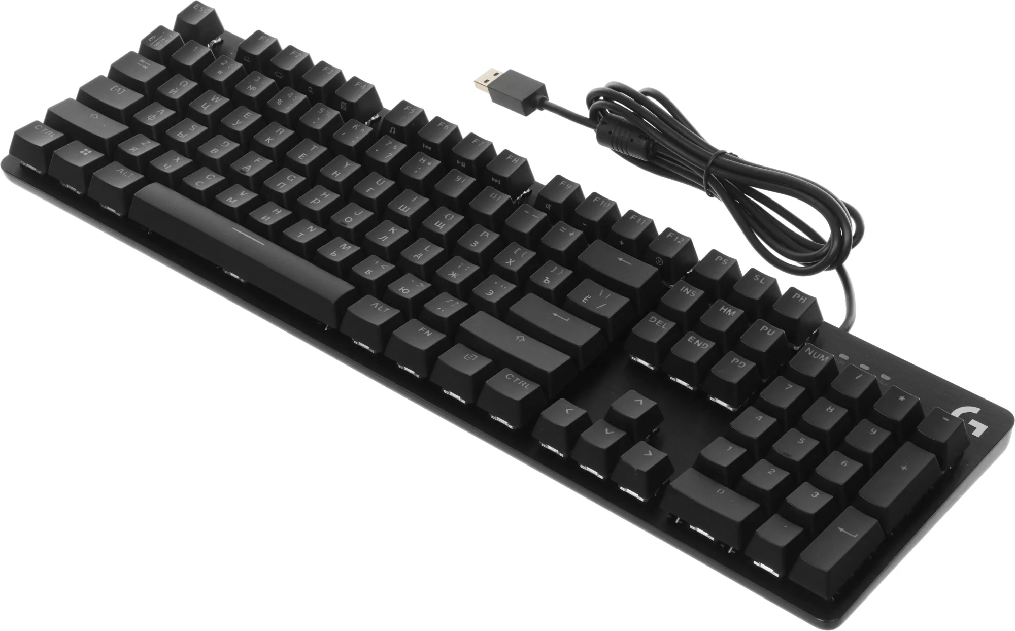 Клавиатура проводная механическая Logitech G412 SE механическая черный USB Multimedia for gamer LED (920-010440) кабель 1.8м