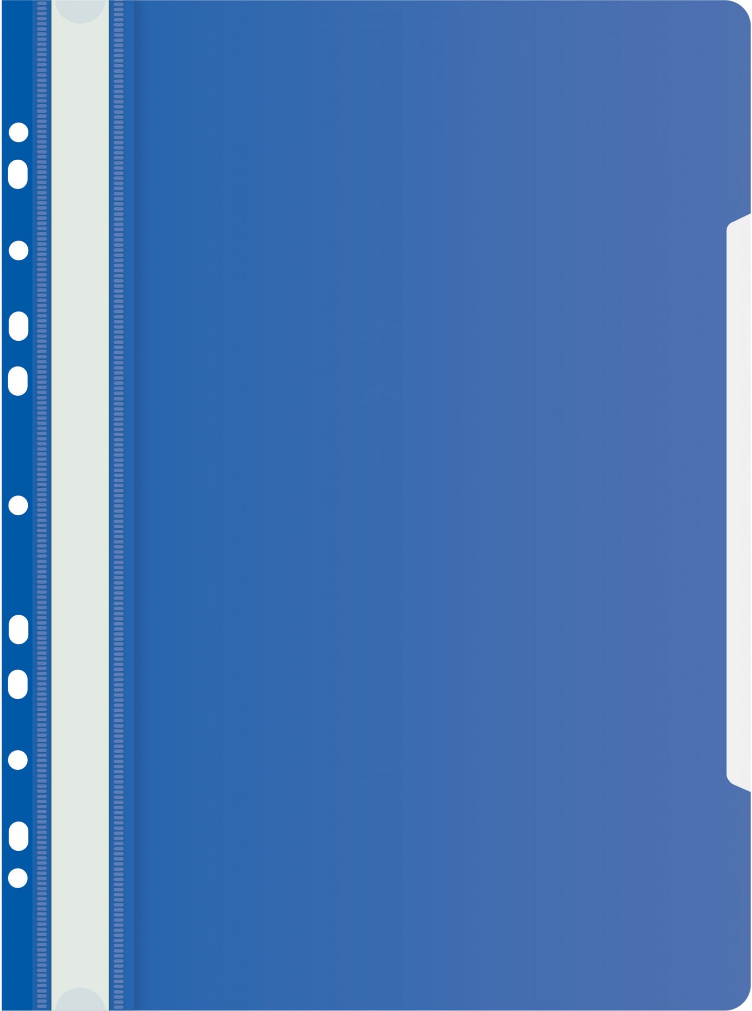Папка-скоросшиватель Бюрократ PS-P20BLU A4 прозрач.верх.лист боков.перф. пластик синий 0.12/0.16