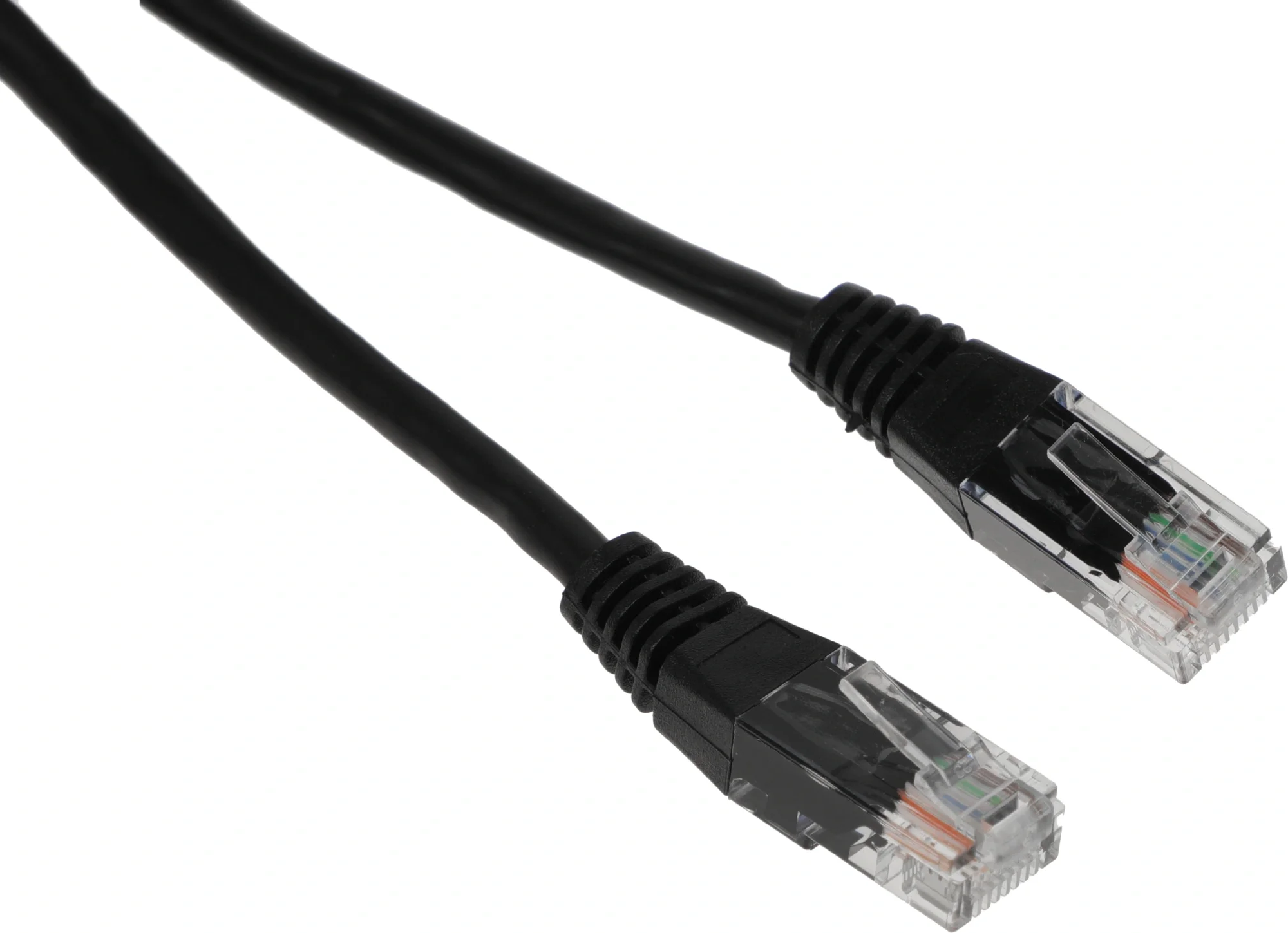 Патч-корд Lanmaster UTP TWT-45-45-0.5-BK вилка RJ-45-вилка RJ-45 кат.5е 0.5м черный ПВХ (уп.:1шт)
