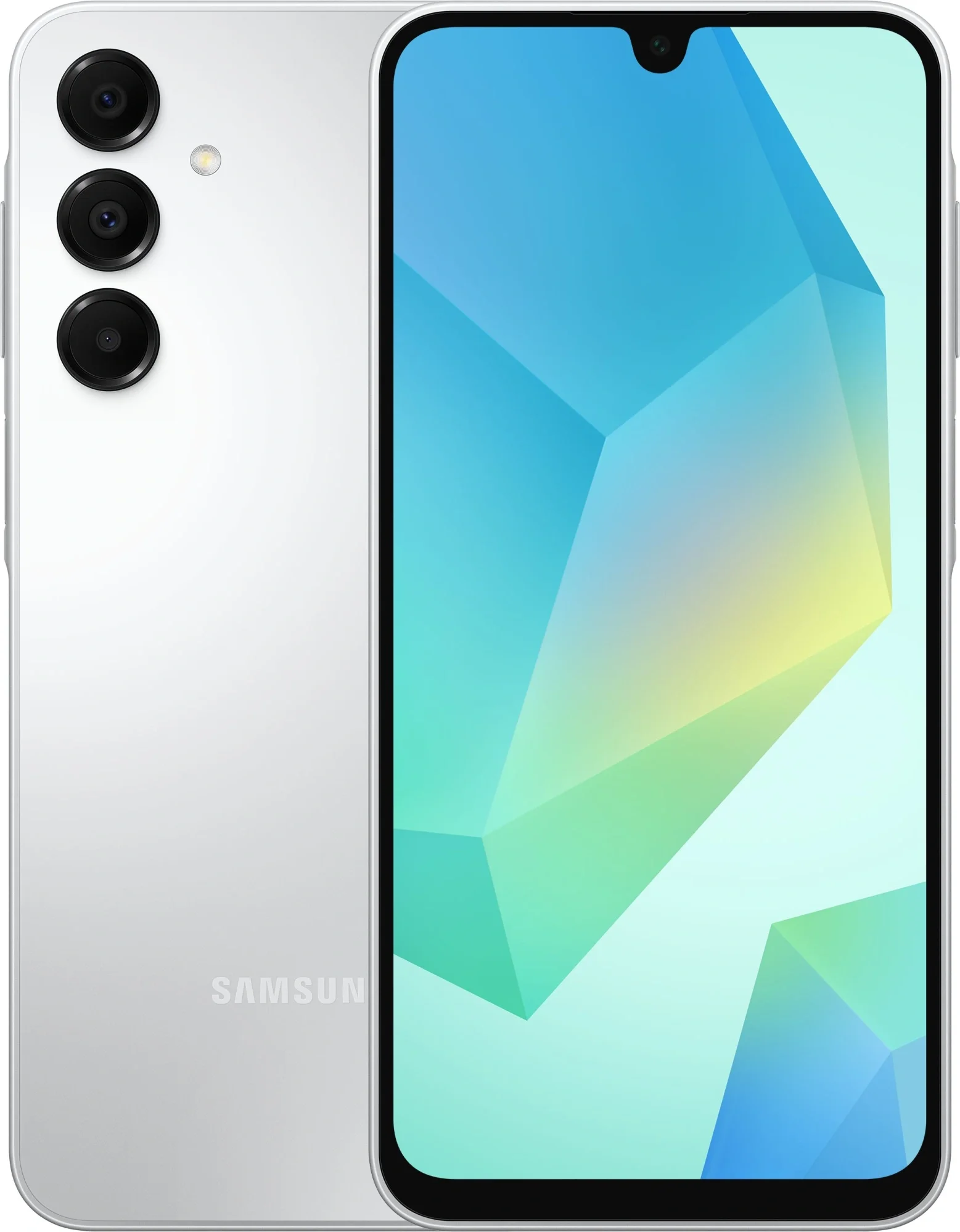 Смартфон Samsung SM-A165F Galaxy A16 128Gb 6Gb серебристый моноблок 3G 4G 2Sim 6.7" 1080x2340 Android 14 50Mpix 802.11 a/b/g/n/ac NFC GPS GSM900/1800 GSM1900 microSD max1024Gb