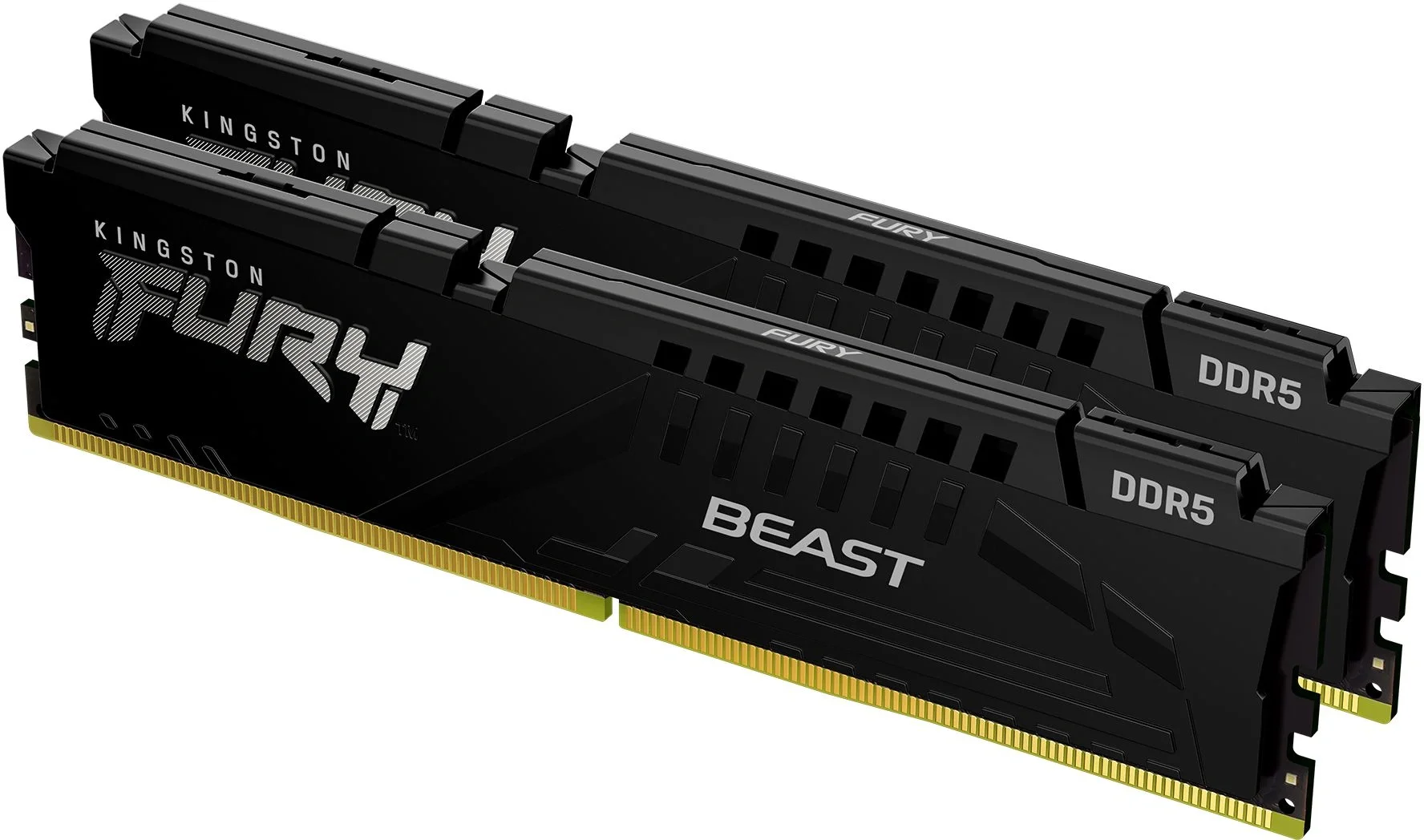 Память DDR5 2x64GB 5600MHz Kingston KF556C40BBK2-128 Fury Beast Black Expo RTL Gaming PC5-44800 CL40 DIMM 288-pin 1.25В quad rank с радиатором Ret