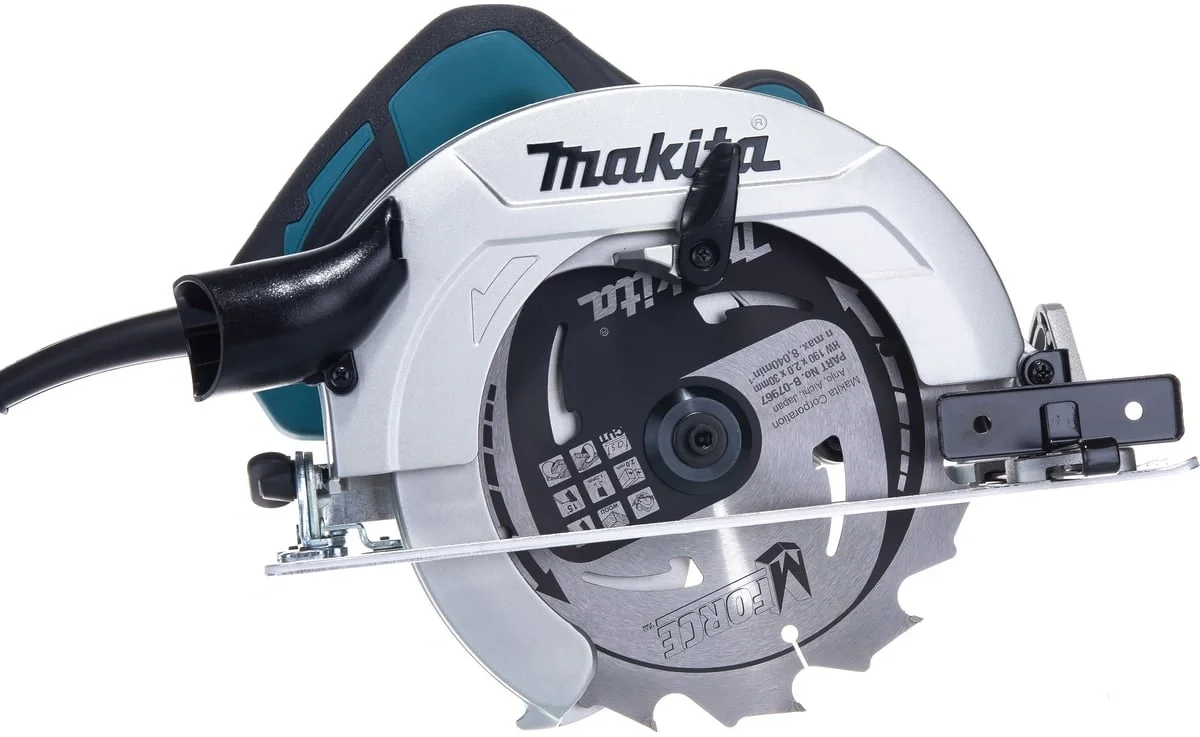 Makita HS7611K Пила диск,{1600Вт,5500об\м,диск-ф190х30мм,рез-65мм,4.0кг,чем}