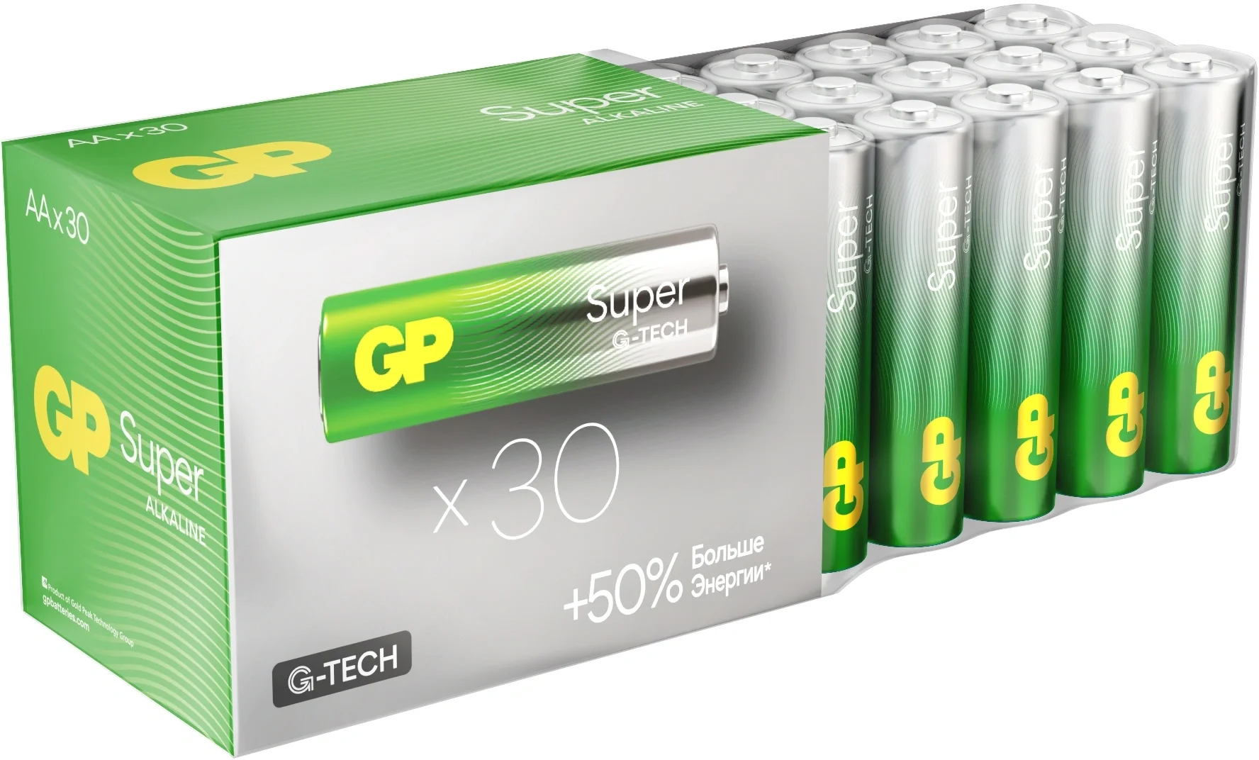 Батарея GP Super Alkaline 15AA21-2CRSWC30 AA (30шт)