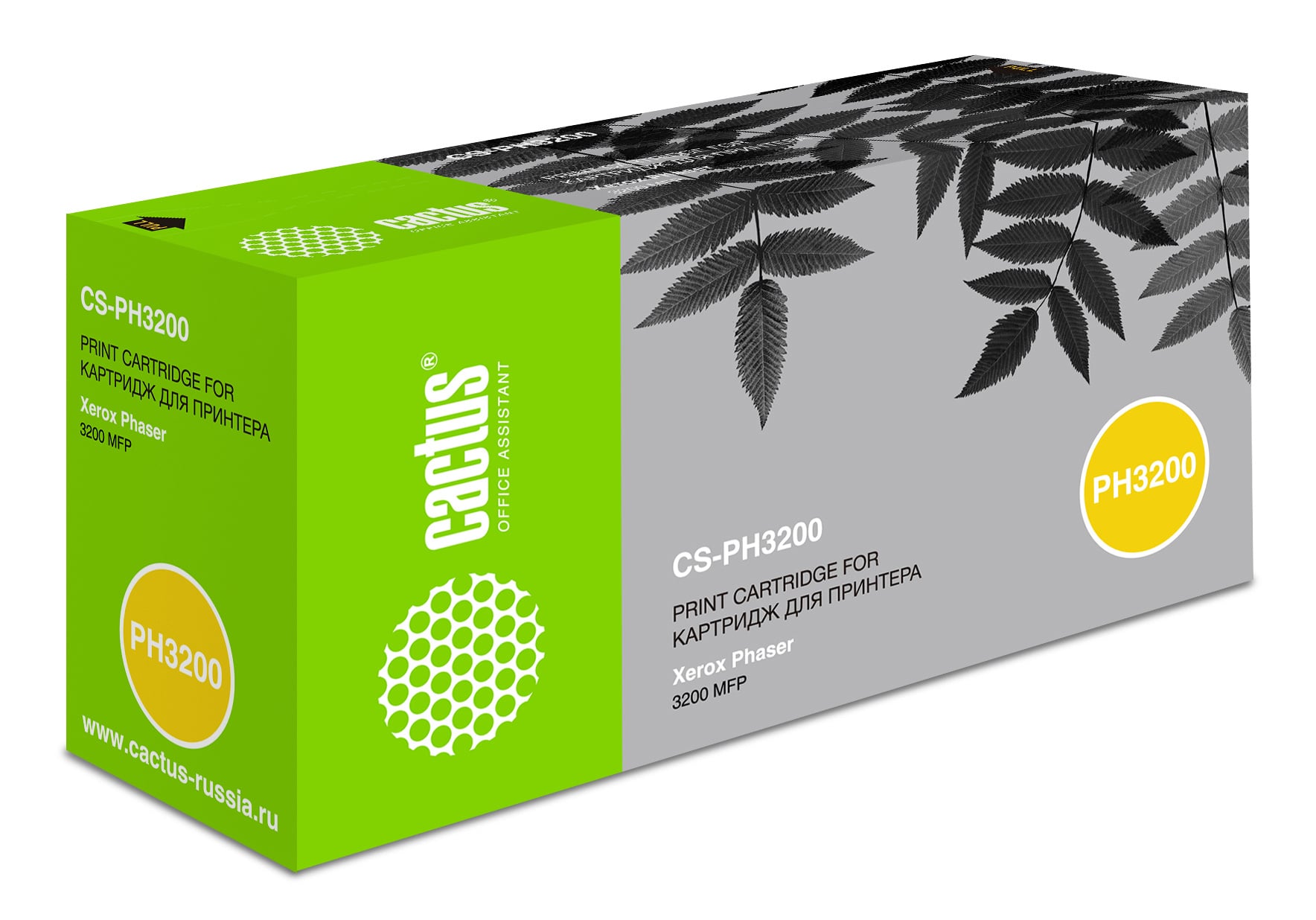 CACTUS  113R00730 Тонер Картридж Cactus CS-PH3200 (113R00730) черный для Xerox Phaser 3200 MFP (3000стр.)