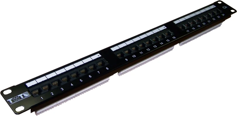 Патч-панель Lanmaster TWT-PP24UTP/6 19" 1U 24xRJ45 кат.6 UTP