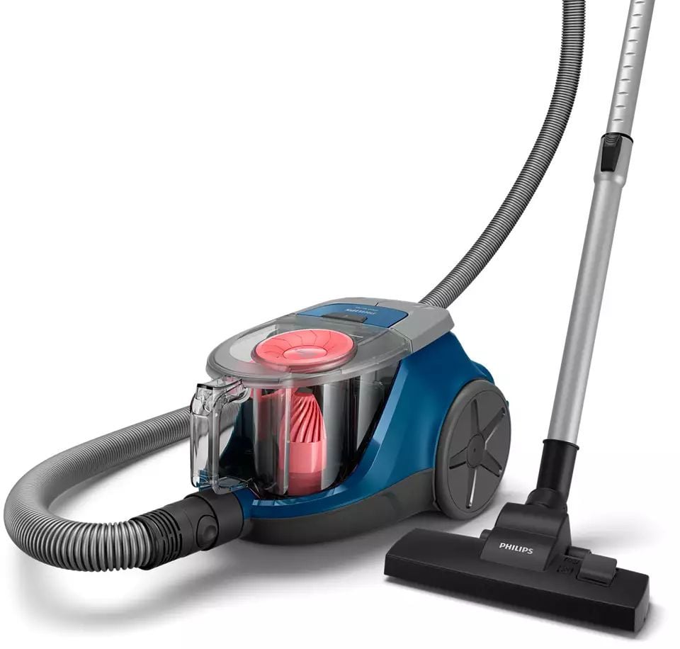 Пылесос Philips 2000 Series XB2062/01 синий/оранжевый, 360/1800 Вт, уборка сухая, пылесборник контейнер 1.3 л