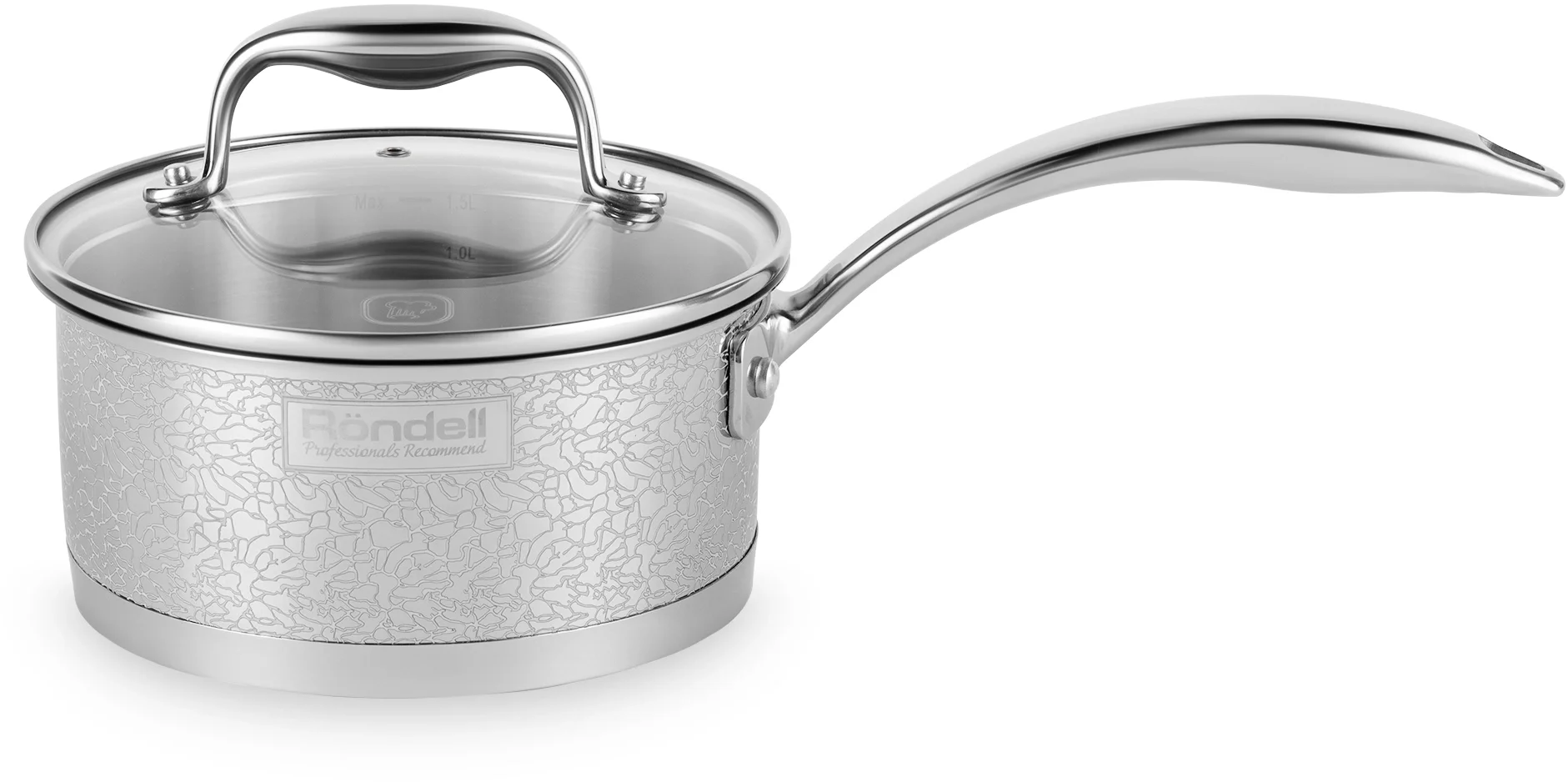 Ковш Rondell Vintage RDS-345 1.5л.  d=16см  (с  крышкой) стальной