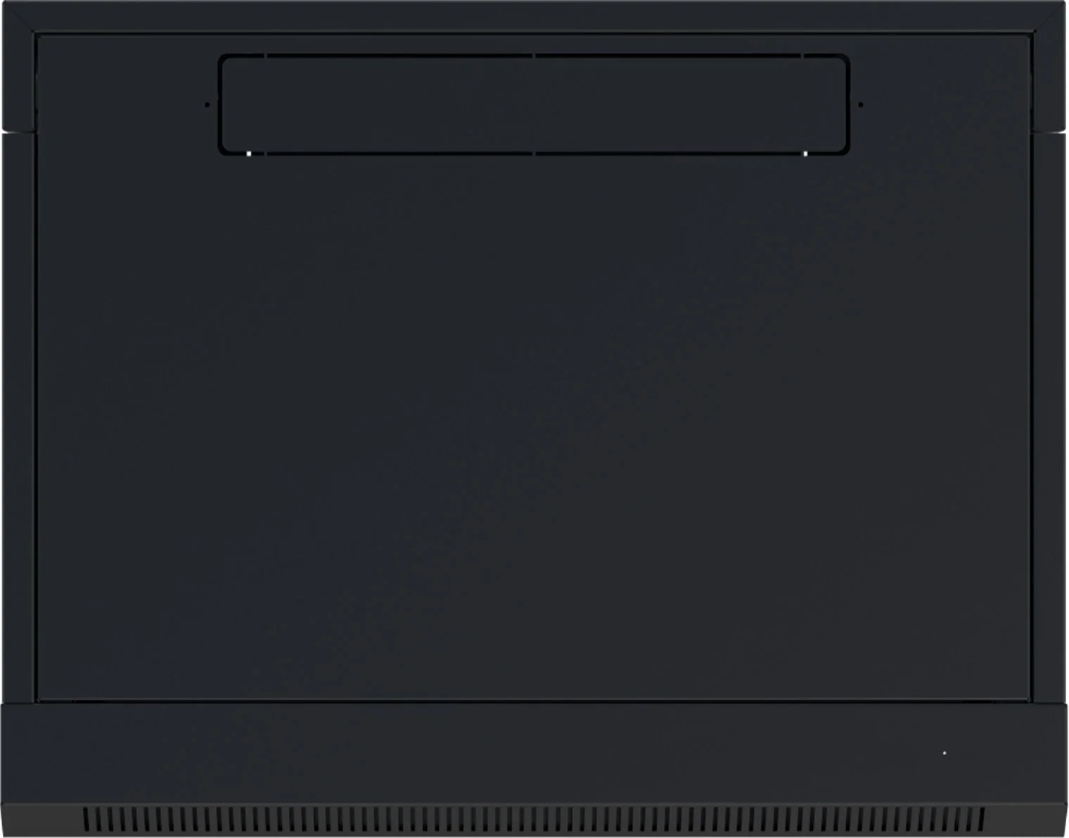 NTSS Шкаф настенный телекоммуникационный NTSS W 6U 600х600х370мм, 2 профиля 19, дверь стеклянная, боковые стенки съемные, задняя стенка, разобранный, черный RAL 9005 NTSS-W6U6060GS-BL