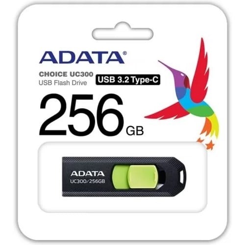 A-DATA Flash Drive 256GB <ACHO-UC300-256GRBK/GN> UC300, Type-C
