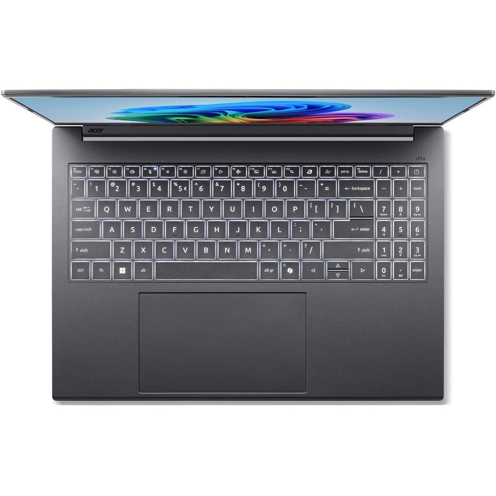Ноутбук Acer Aspire 16 AI A16-61M-R4BE AMD Ryzen AI 5 330/16Gb/SSD512Gb/16"/IPS/WUXGA/1920x1200/120Hz/NoOS/Grey/1.57kg (NX.JLLCD.005)