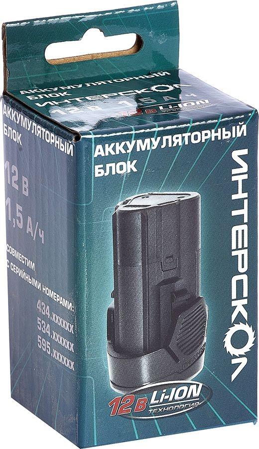 INTERSKOL Аккумуляторный туннельный блок БА-1,5/12 ИНТЕРСКОЛ 2400.011