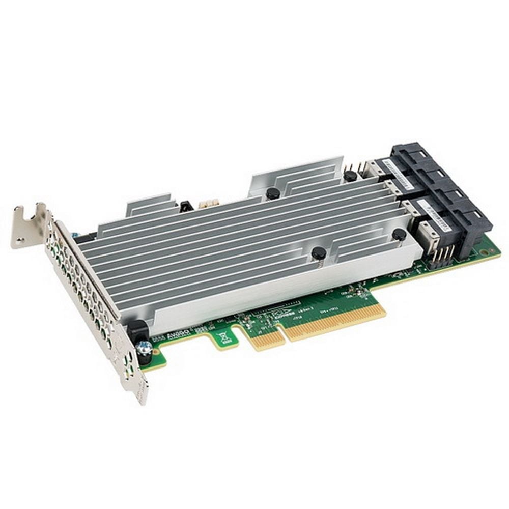 RAID-контроллер Broadcom 9361-16i SGL (05-25708-00 / 05-25708-00009 / 03-25708-34005) SAS/SATA 12G, RAID 0,1,5,6,10,50,60, 16port(4*int SFF8643), Cache 2GB, 3316ROC, RTL