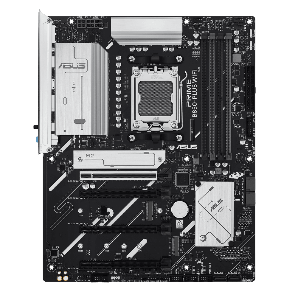Материнская плата ASUS Bad Pack PRIME B850-PLUS WIFI AM5 ATX 4xDDR5 4xPCIEx16 3xM.2 USB-C DP HDMI 2.5GLAN WIFI 6E  bp