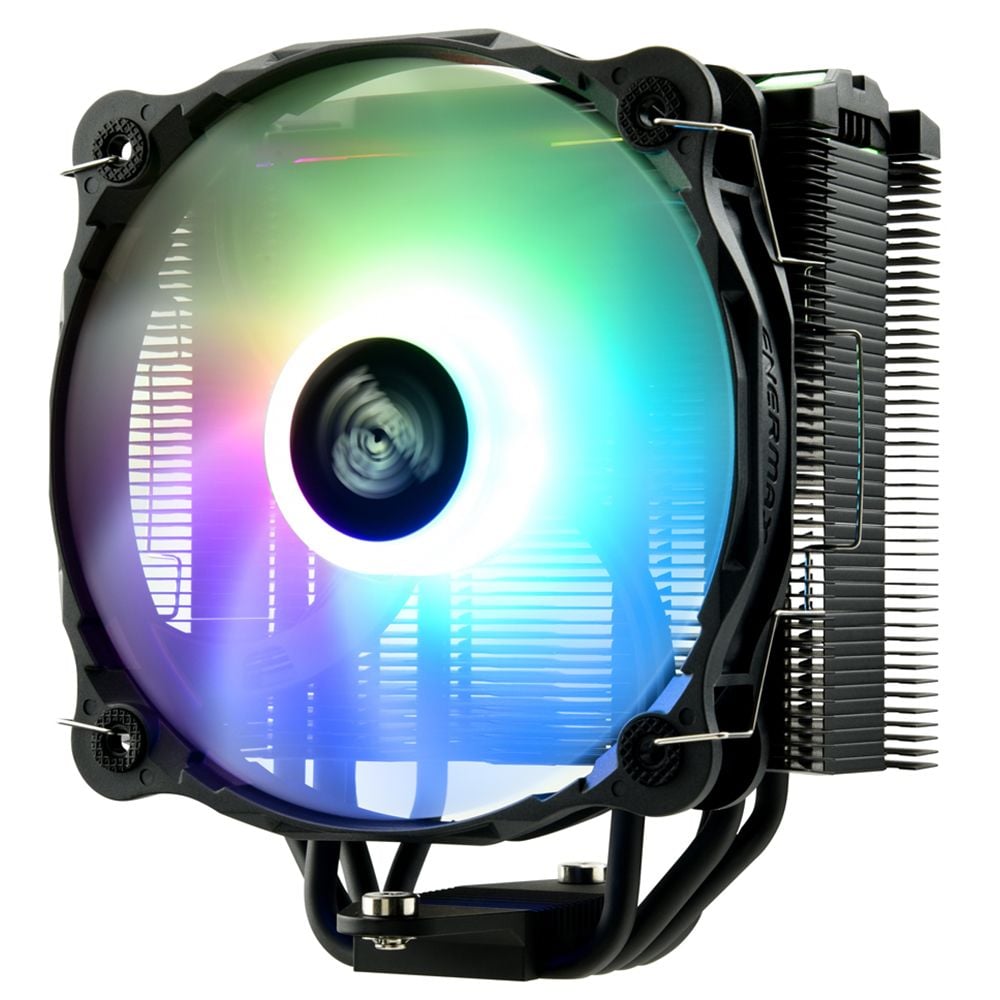 Кулер для процессора Enermax F40 ARGb Edition черный, 140 мм, алюминий/медь, 1200 об/мин, 23 дБ, 4 pin, 200 Вт, 158 мм
