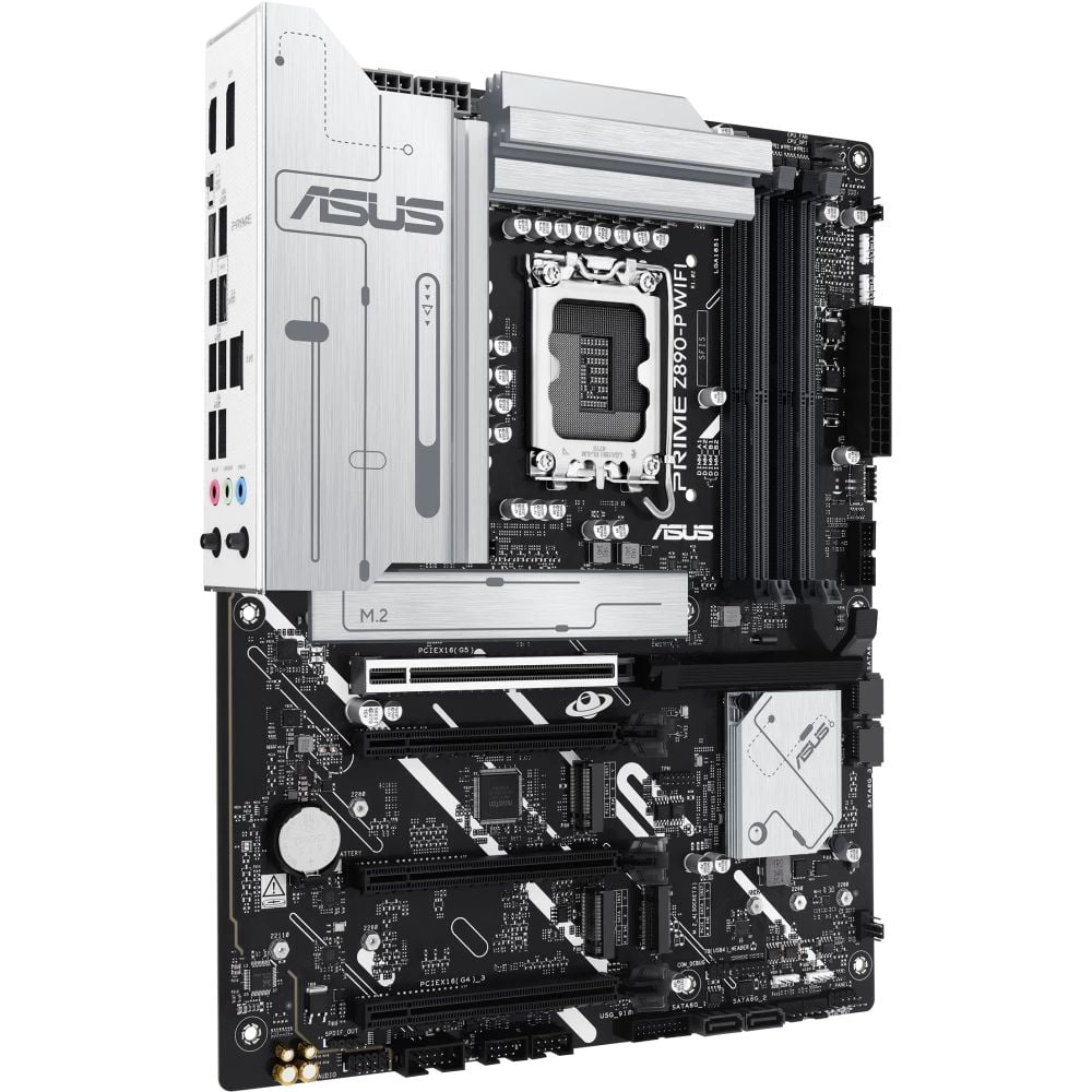 Материнская плата ASUS PRIME Z890-P WIFI LGA1851 ATX 4xDDR5 4xPCIEx16 4xM.2 Thunderbolt DP HDMI 2.5GLAN Wi-Fi 7 Bad Pack