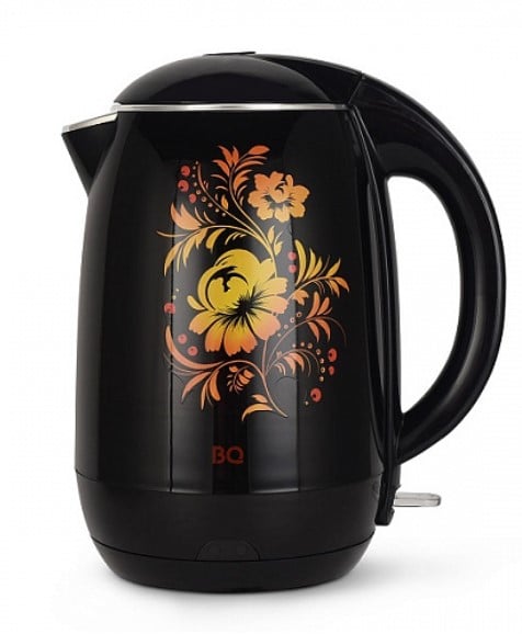 Чайник BQ KT1702P Черный-Цветы