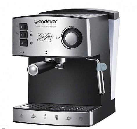 Кофеварка Endever Costa-1060 Espresso, 1 000 Вт, 15 бар