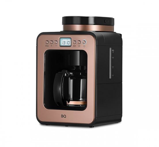 Кофеварка капельная со встроенной кофемолкой BQ CM7001 Розовое Золото-Черный