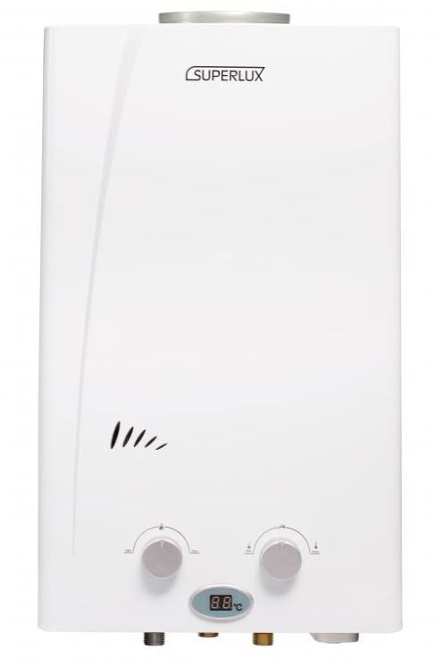 Водонагреватель газ. Ariston SUPERLUX 10L CF NG NEW    (3632386)  (20 мбар с Дисплеем)