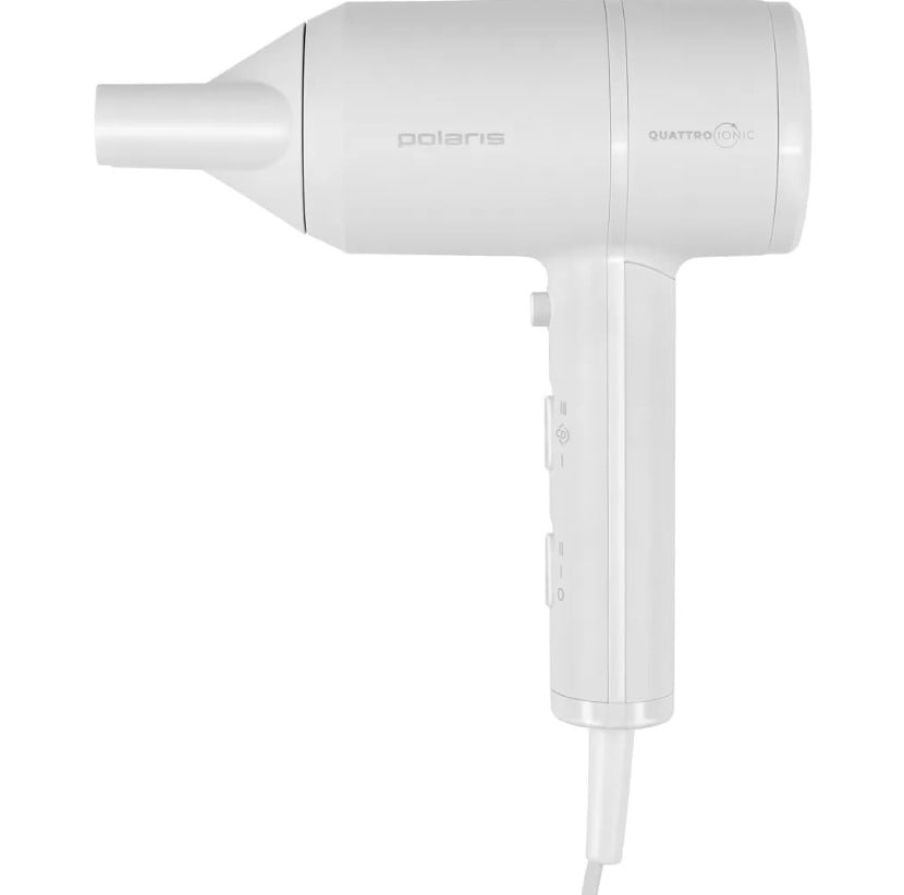 Фен Polaris PHD-2044TI  (2400W, 2 магнитных насадки, ионизация) белый