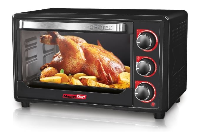Жарочные шкафы Centek CT-1537-30 BLACK <30л>  1600Вт, таймер 90 мин, 4 режима, max 320°