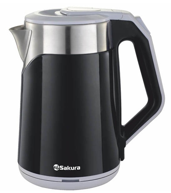 Чайник Sakura SA-2172BK (1.8) двухслойн черн