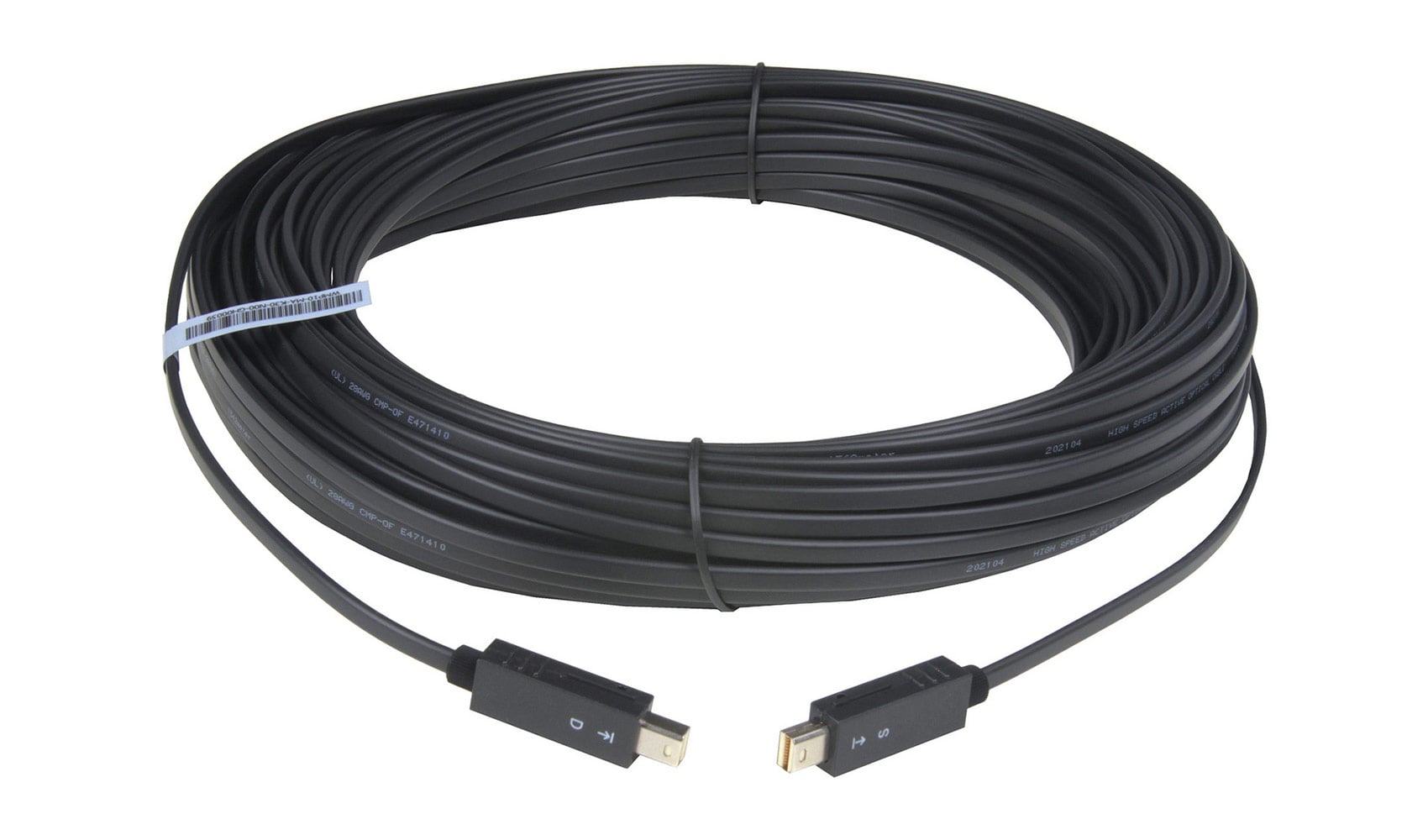 Активный оптоволоконный кабель AOC mDP 1.2 (M-M) Wize [WMP10-MA-K30] длина 30 м, поддержка 4K/60p 4:4:4