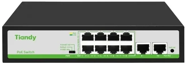 Tiandy  <TC-P3S010  F/0820/AT/90>  POE Switch
