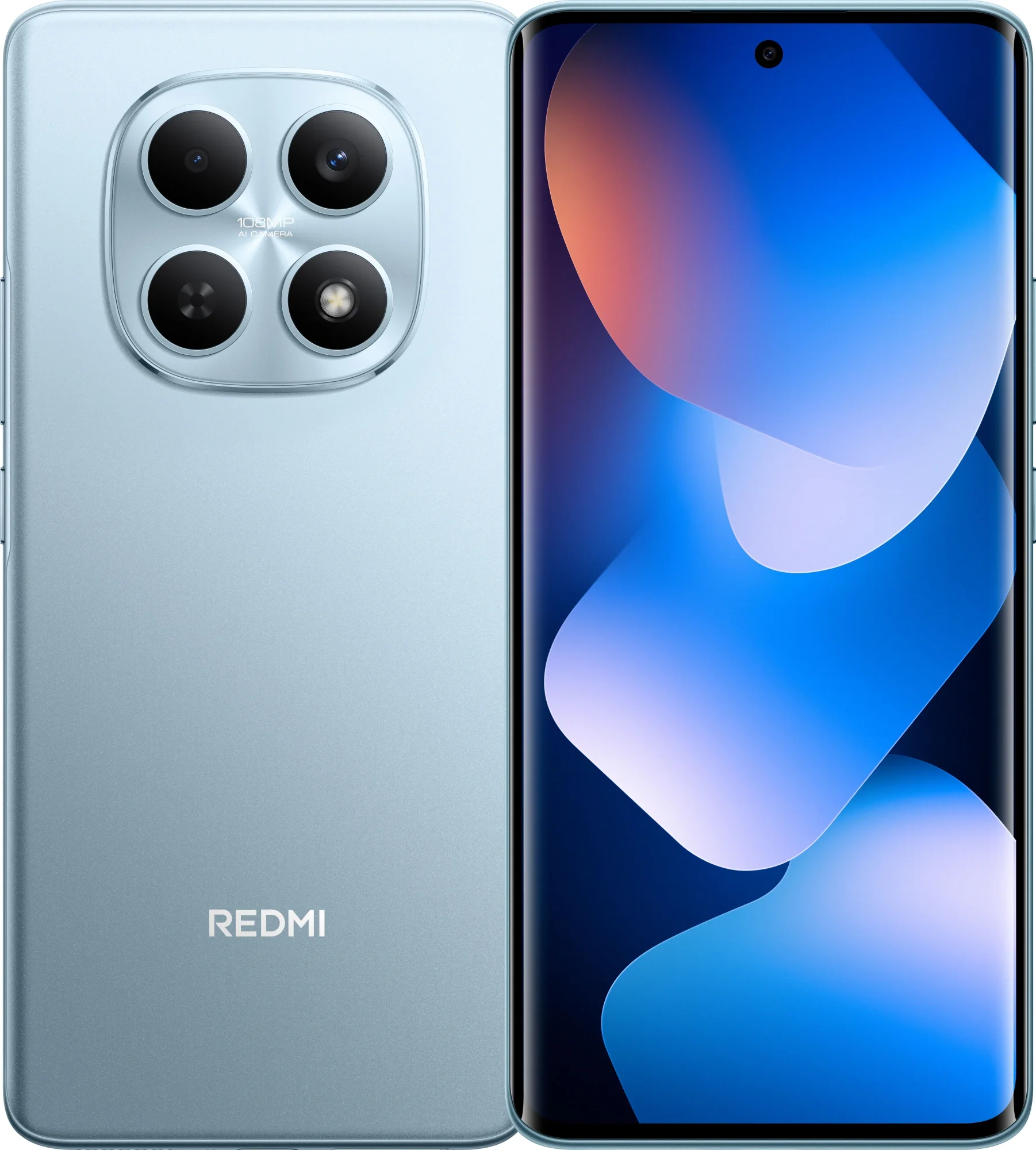 Смартфон Xiaomi Redmi Note 15 128Gb 6Gb голубой моноблок 3G 4G 2Sim 6.77" 1080x2392 Android 15 108Mpix 802.11 a/b/g/n/ac NFC GPS GSM900/1800 GSM1900 Protect microSD max2048Gb