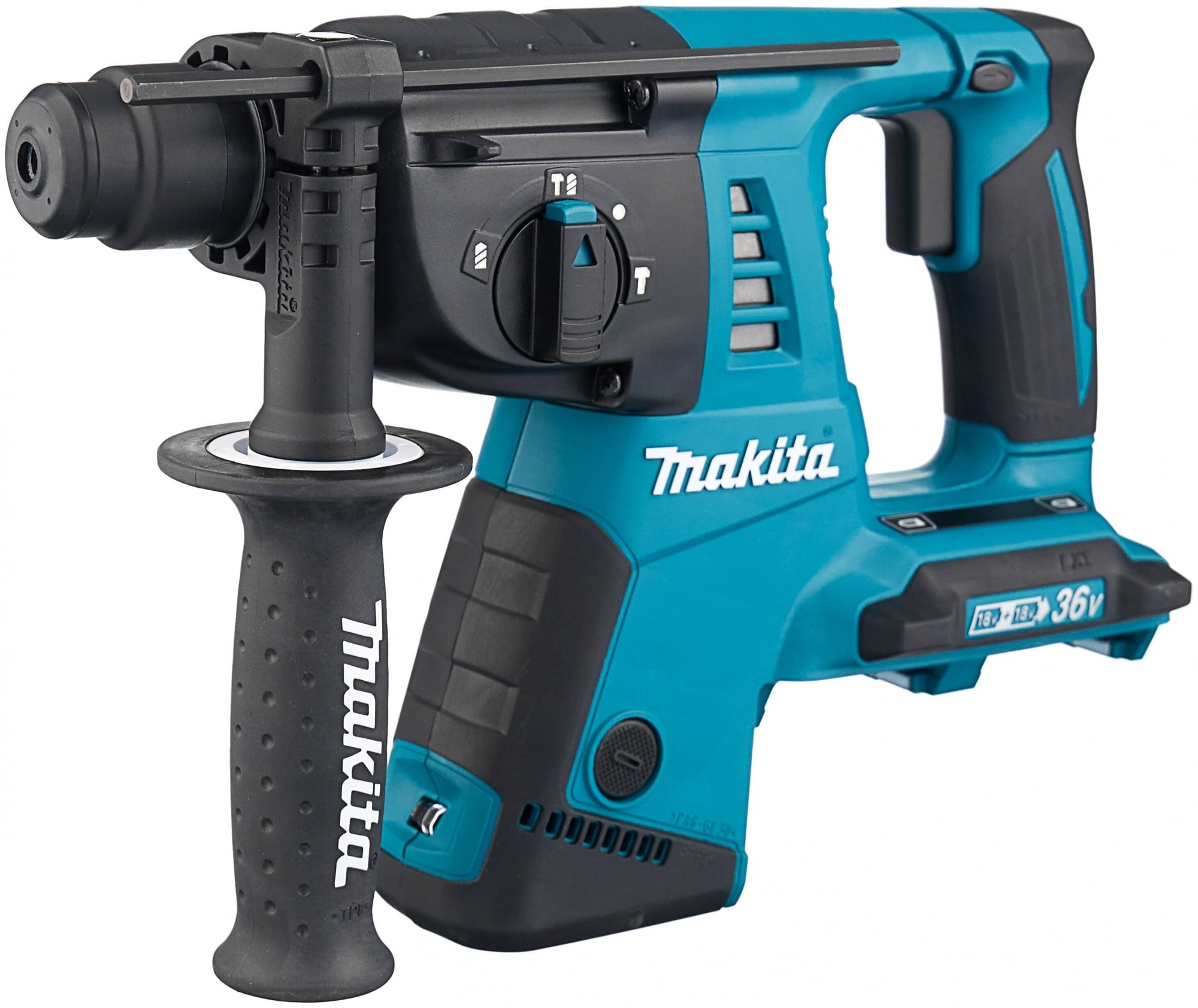 Makita DHR263Z Перфоратор аккумуляторный SDS+ [DHR263Z] {36В д\2-х акк 18В,Li-ion,3реж,2.5Дж,0-4800у\м,4.9кг,кор,подсв,б\акк и з\у}