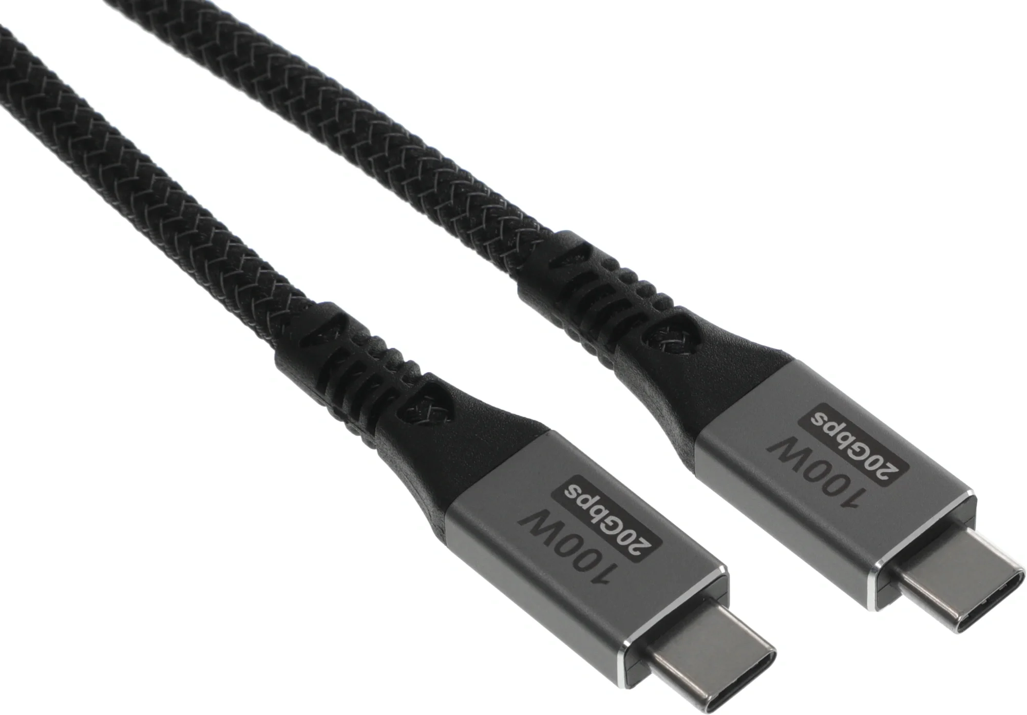 Кабель Premier 100W/4K 60HZ/20GBS USB Type-C (m)-USB Type-C (m) 1м черный