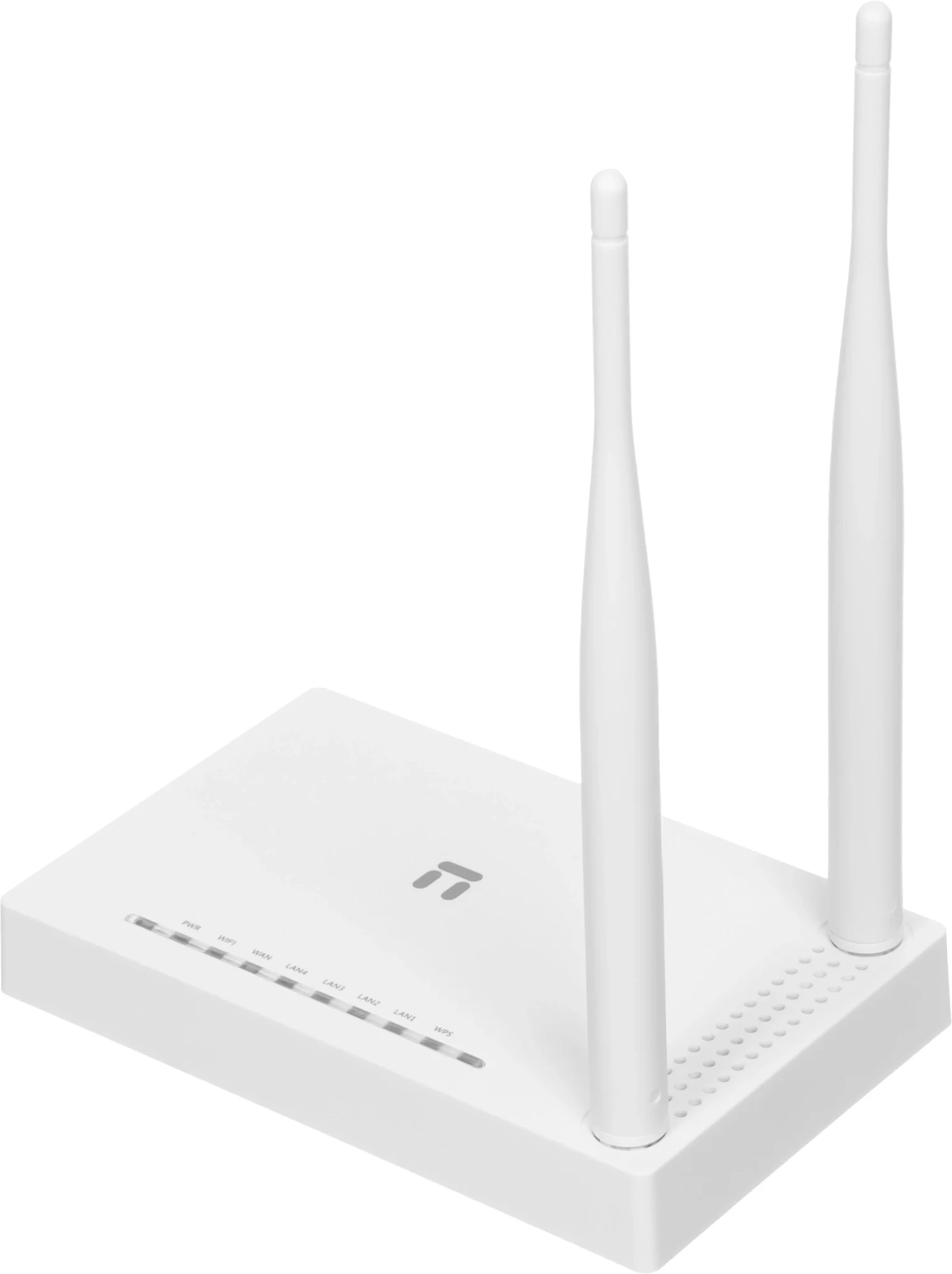 Netis WF2419E Wi-Fi роутер N300, до 300 Мбит/с, 2,4 ГГц, 802.11n, LAN 4x100 Мбит/с, белый, 2x5dBi внешние антенны