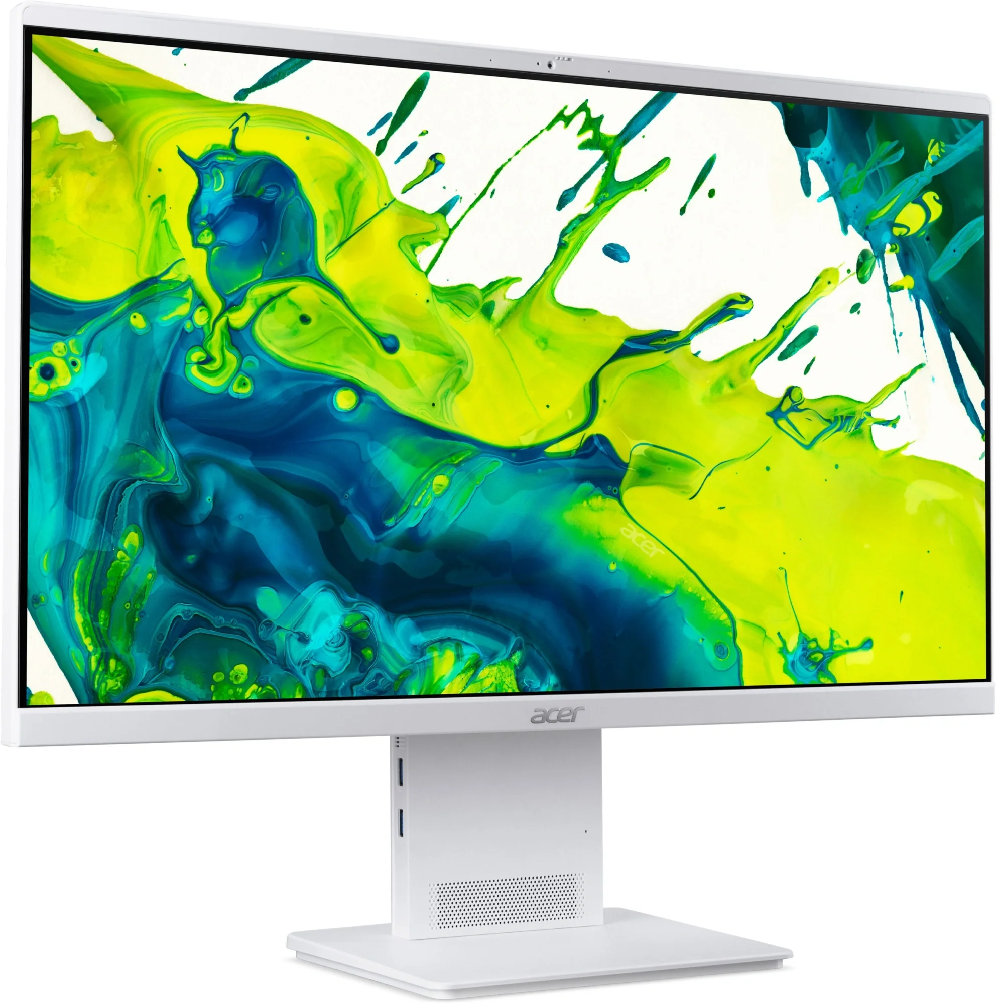 Моноблок Acer Aspire S24B-GMTL-U 23.8" Full HD Core Ultra 7 155U (1.7) 16Gb SSD512Gb Arc graphics Eshell GbitEth WiFi BT 90W клавиатура мышь Cam белый 1920x1080