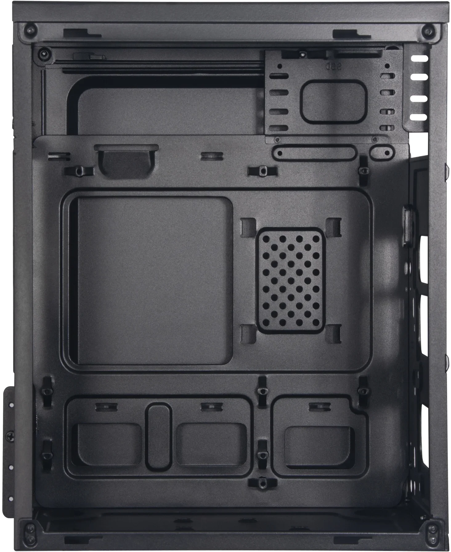 Компьютерный корпус KingPrice KPCC-MN208 черный без БП mATX 1x80мм 2x120мм 2xUSB 2.0 audio