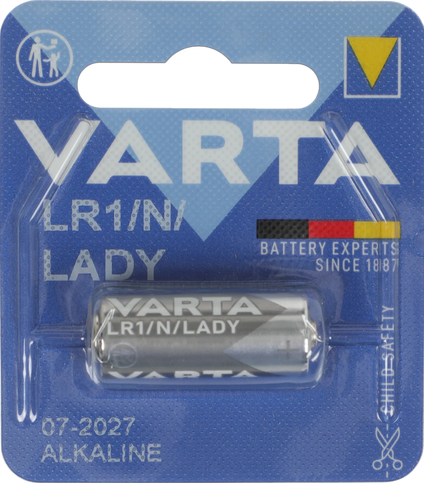 Батарейка Varta ELECTRONICS LR1 N 04001101401 BL1 Alkaline 1.5V (4001) (1/10/100)