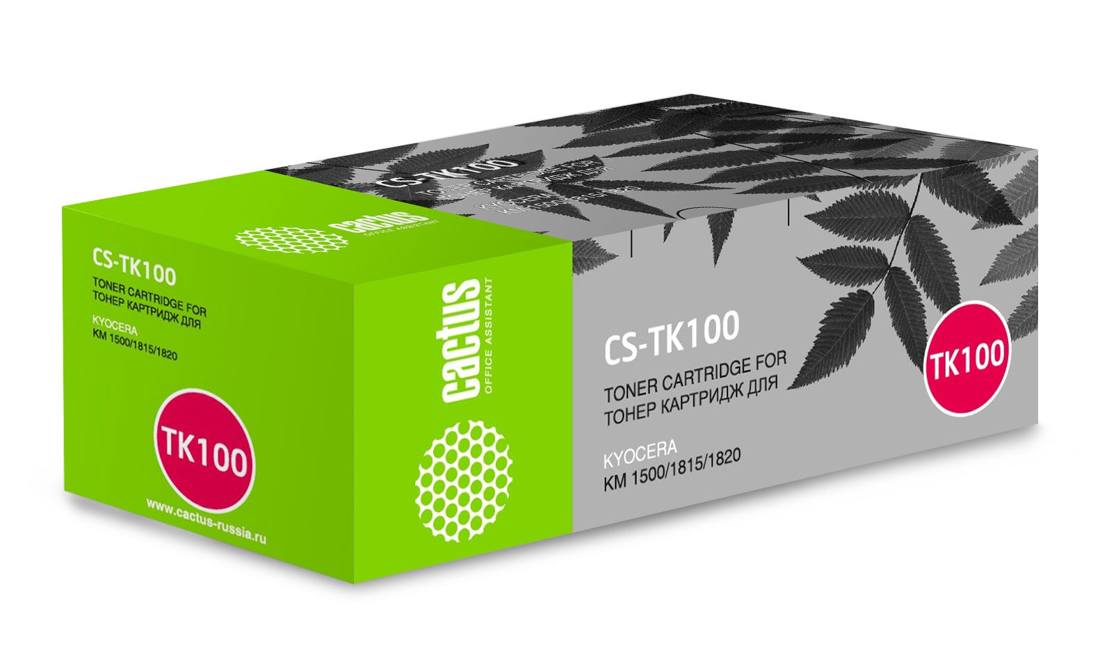 Картридж лазерный Cactus CS-TK100 черный (6000 стр.) для Kyocera Mita KM-1500/1815/1820