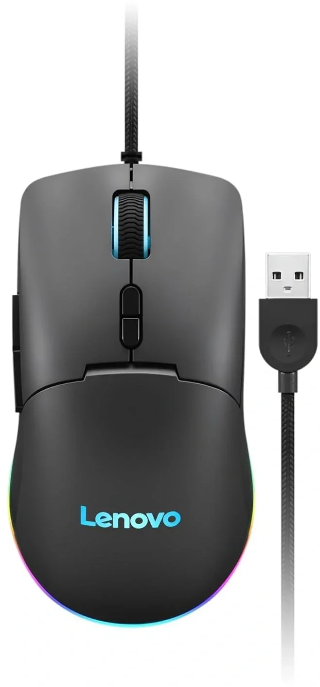 Мышь проводная Lenovo M210 RGb Gaming черный оптическая 8000dpi USB2.0 (GY51M74265)