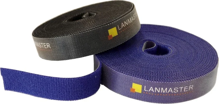Хомут-липучка Lanmaster LAN-VCM5M-BL 5000x20 мм (упак: 1 шт) нейлон 6.6 внутри помещений синий