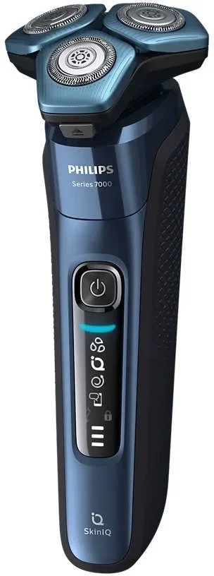 Электробритва роторная Philips S7782/53 реж.эл.:3 питан.:аккум. синий/черный
