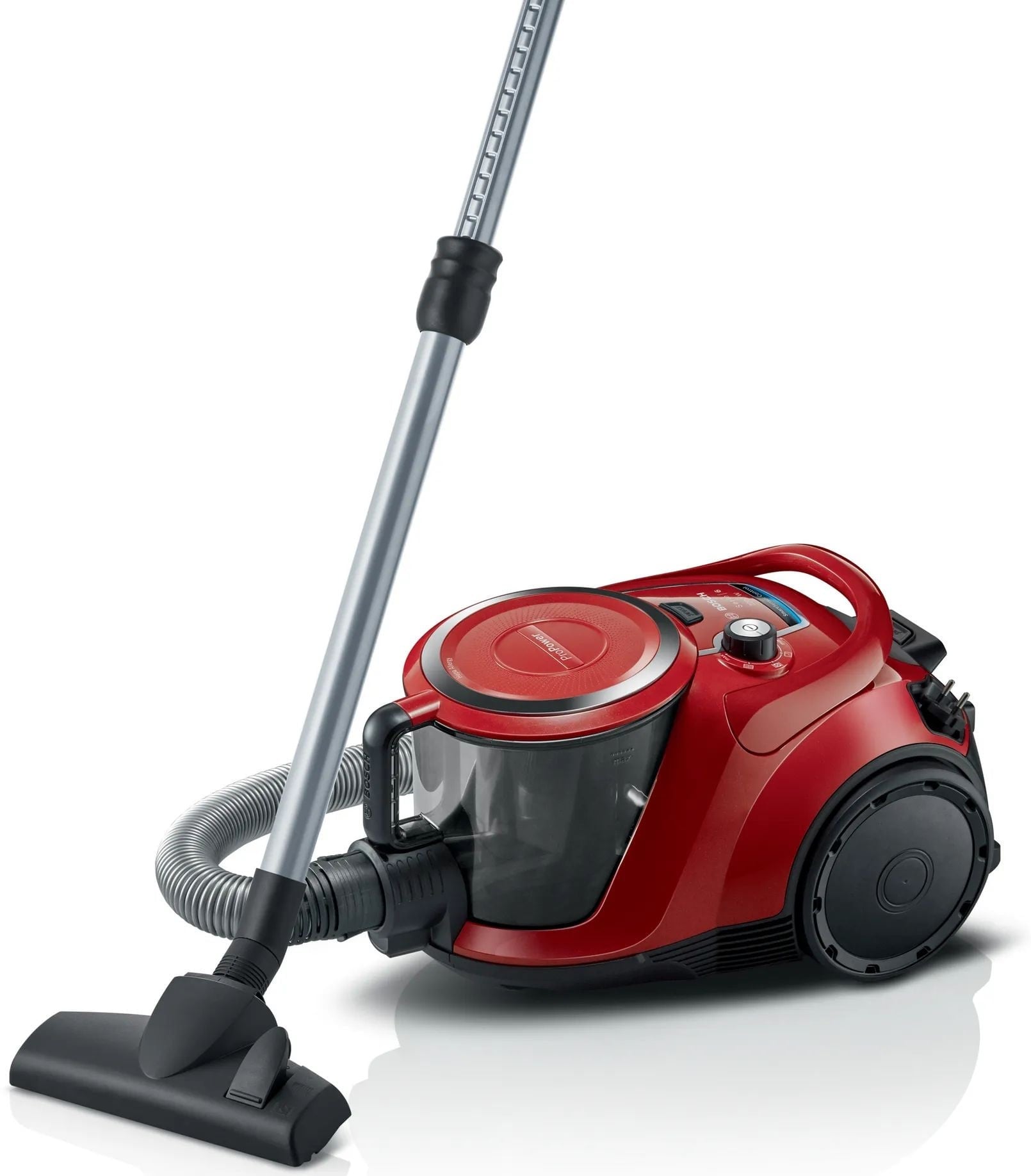 Пылесос Bosch BGS412234A красный, 2200 Вт, уборка сухая, пылесборник контейнер, 2.4 л
