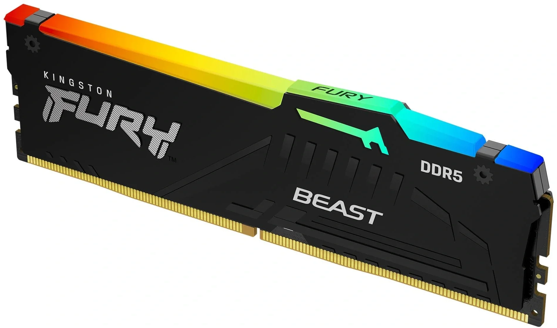 Память DDR5 32GB 5600MHz Kingston KF556C36BBE2A-32 Fury Beast Black Expo RGB RTL Gaming PC5-44800 CL36 DIMM 288-pin 1.25В single rank с радиатором Ret
