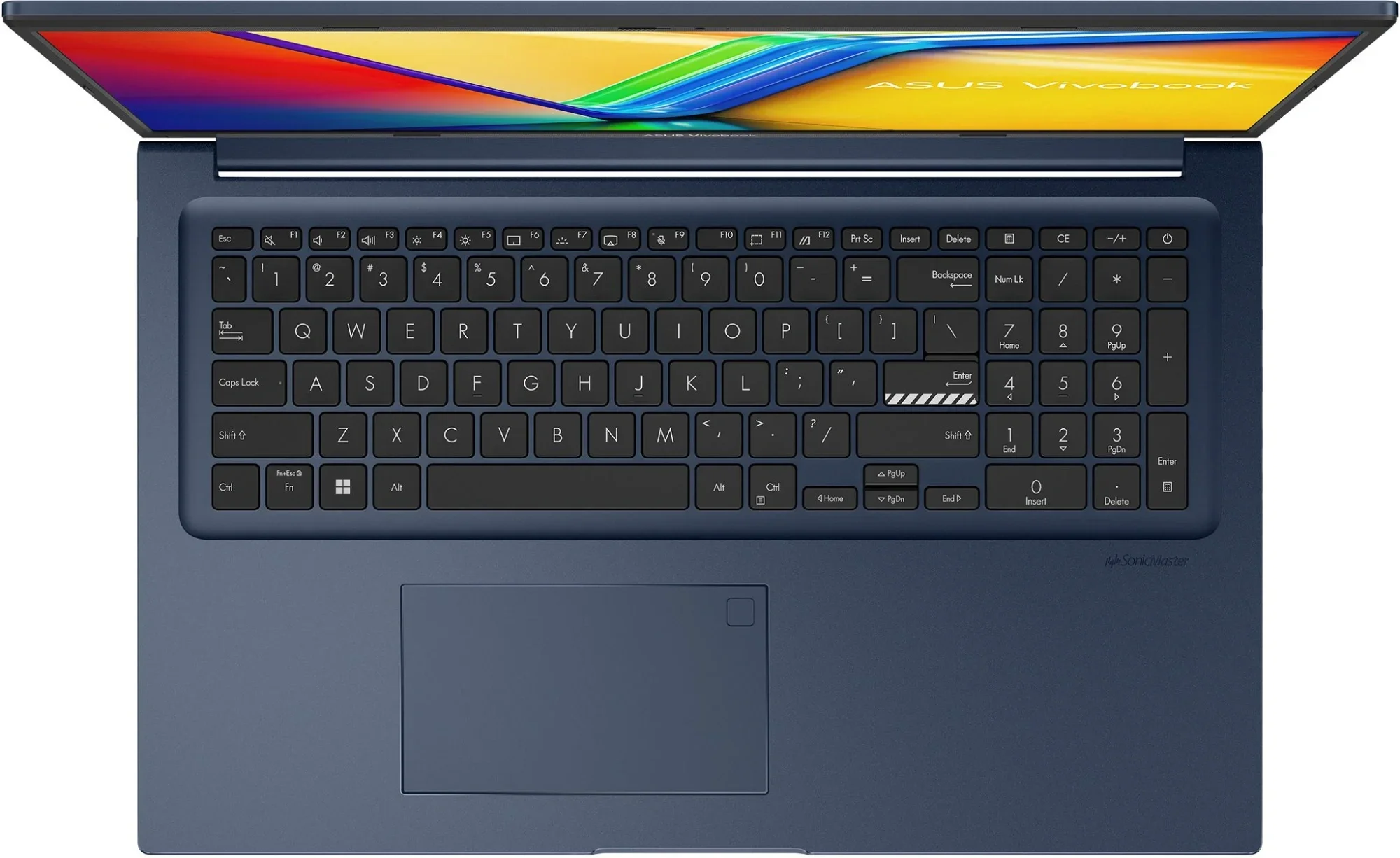 Ноутбук ASUS X1704VA-AU639 синий 90NB10V2-M00RJ0 17.3"(1920x1080 (матовый) IPS)/Intel Core i3 1315U(1.2Ghz)/8192Mb/512PCISSDGb/noDVD/Int:Intel UHD Graphics/Cam/BT/WiFi/50WHr/war 1y/2.1kg/DOS