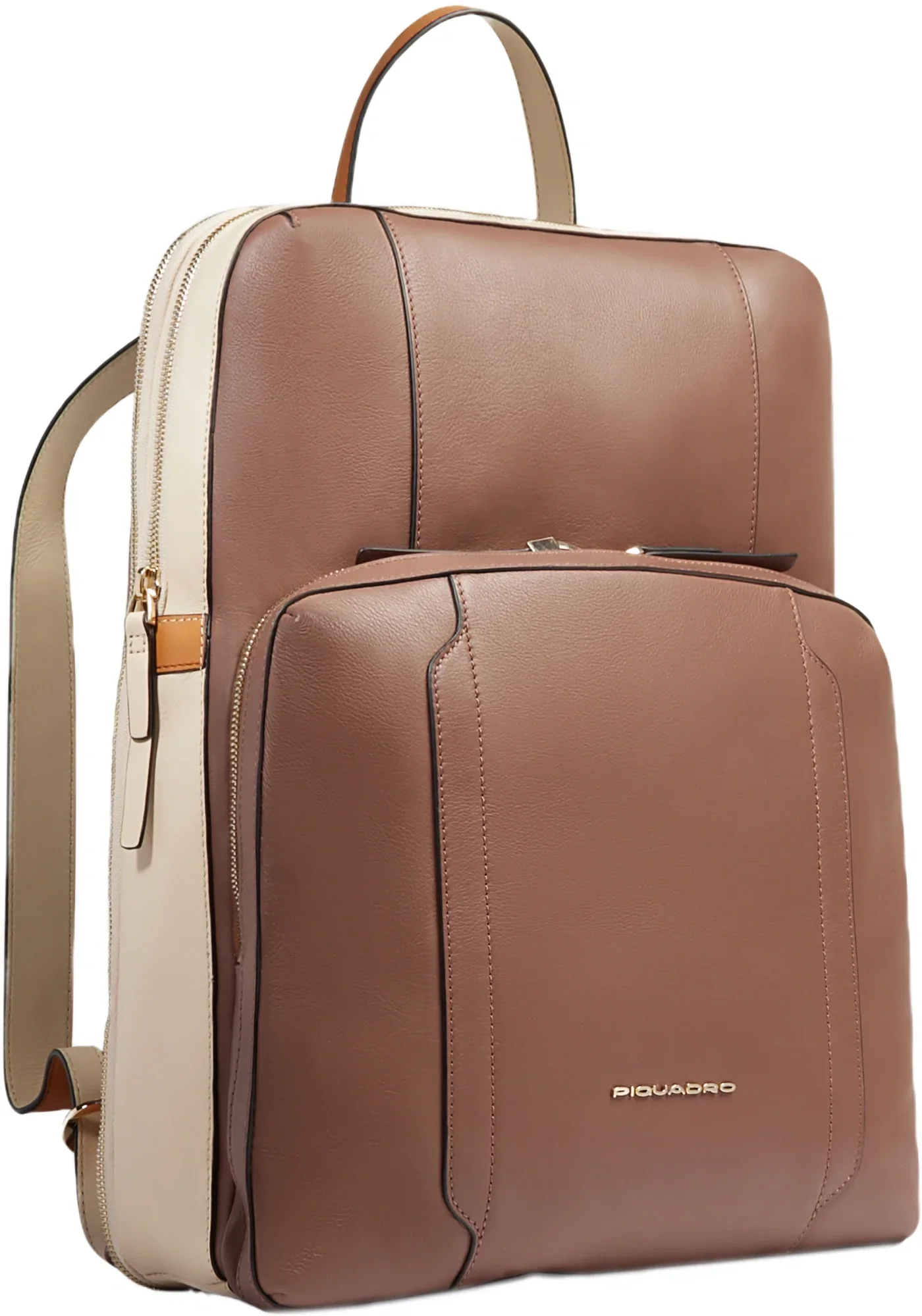 Рюкзак женский Piquadro Circle CA6216W92/MBE коричневый/бежевый натур.кожа