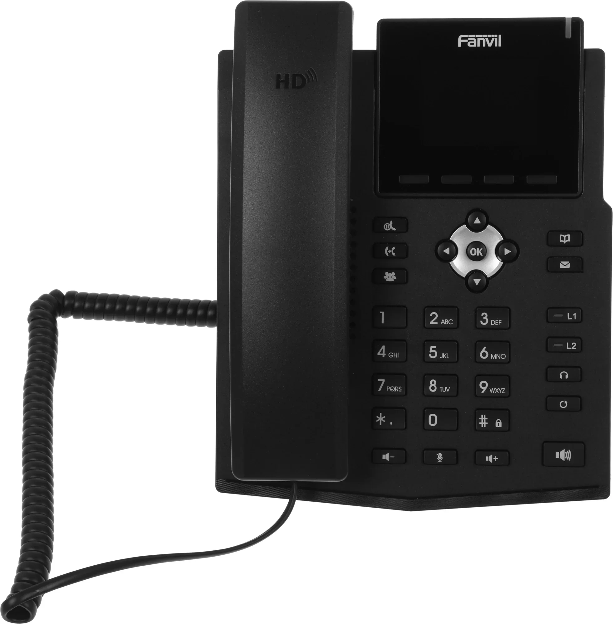 Fanvil SIP-телефон Fanvil X3S Pro офисный, черный, 4 аккаунта, цветной ЖК экран