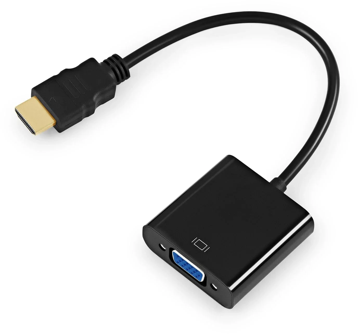 Buro/KingPrice <KP-HDMI(M)-VGA(F)> Кабель-адаптер HDMI (19M)  -->  VGA(15F)  0.1м <2029716>