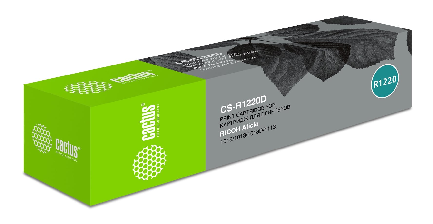 -/ Картридж лазерный Cactus CS-R1220D Type 1220D черный (9000стр.) для Ricoh Aficio 1015/1018/1018D/111