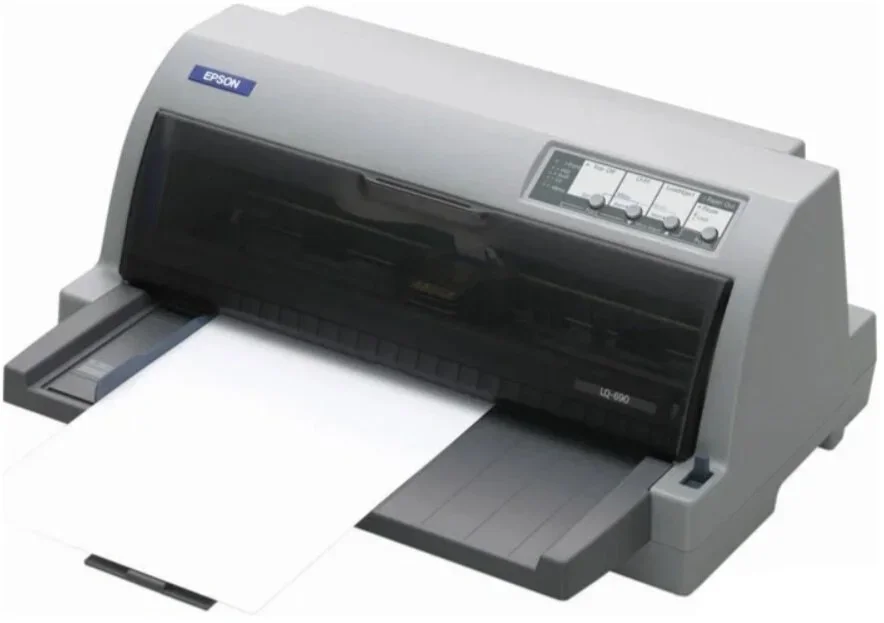 Принтер матричный Epson LQ-690 Flatbed (C11CJ82401/402/A13041/13051) серый
