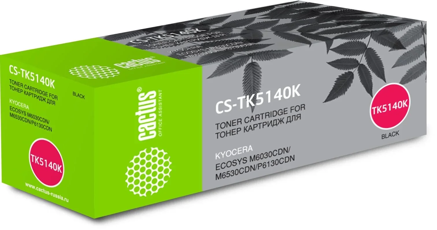 Картридж лазерный Cactus CS-TK5140K TK-5140K черный (7000стр.) для Kyocera Ecosys M6030cdn/M6530cdn/P6130cdn