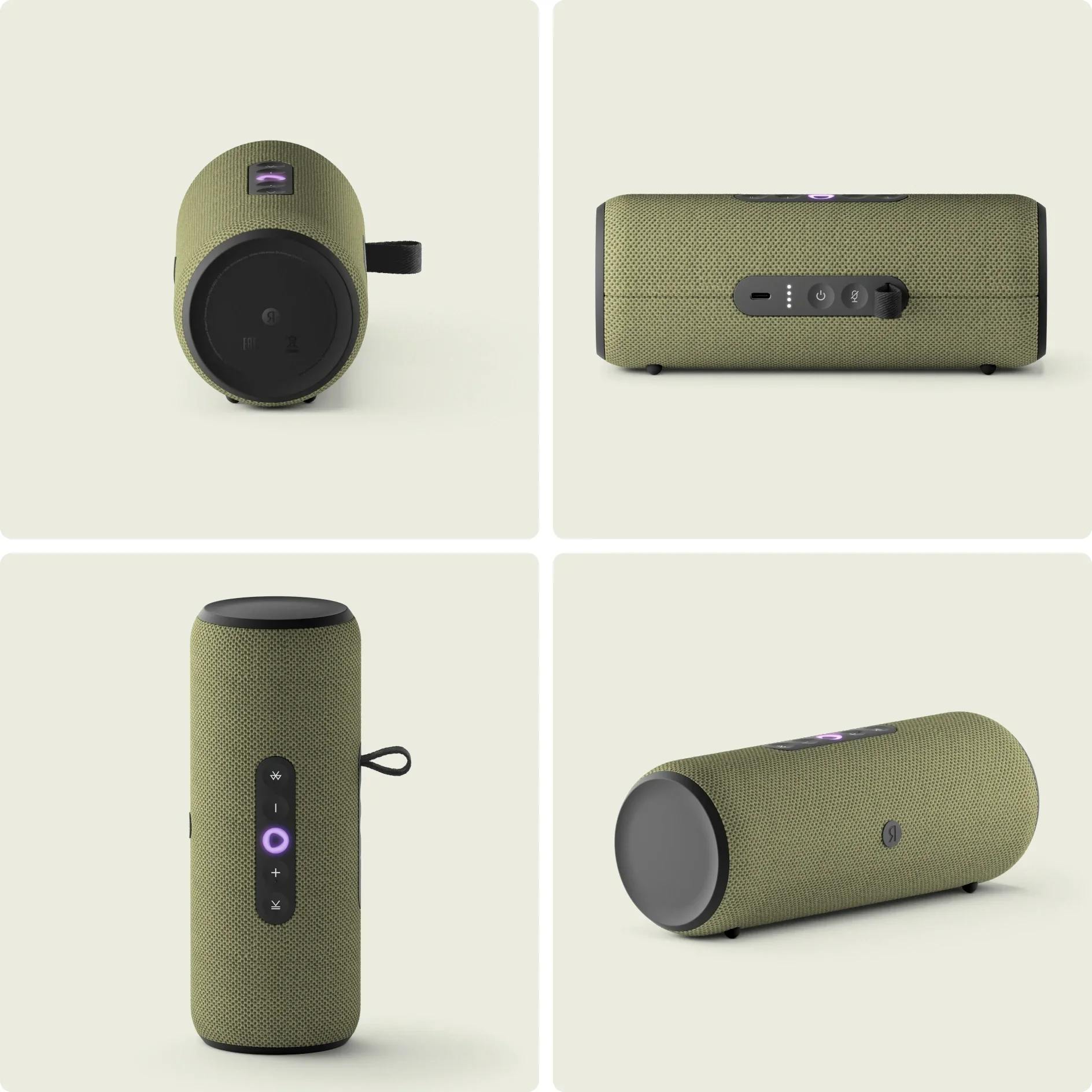 Умная колонка Яндекс Станция Стрит, 30Вт, компактная, 2 динамика, Wi-Fi, Bluetooth 5.0, Алиса, зеленый